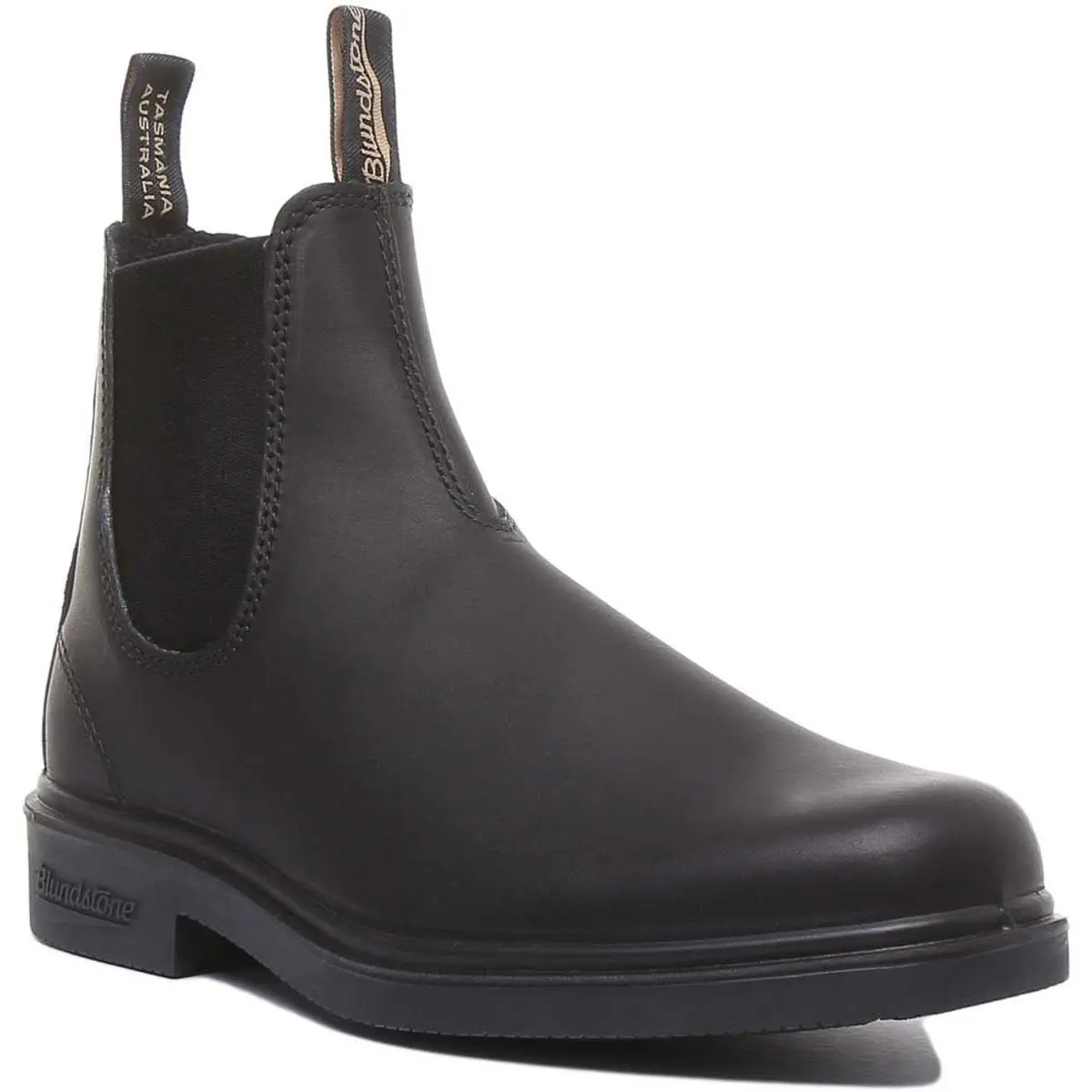 Elastic Sided Leather Chelsea Mens Boot In Black US 7 - 12 by Blundstone