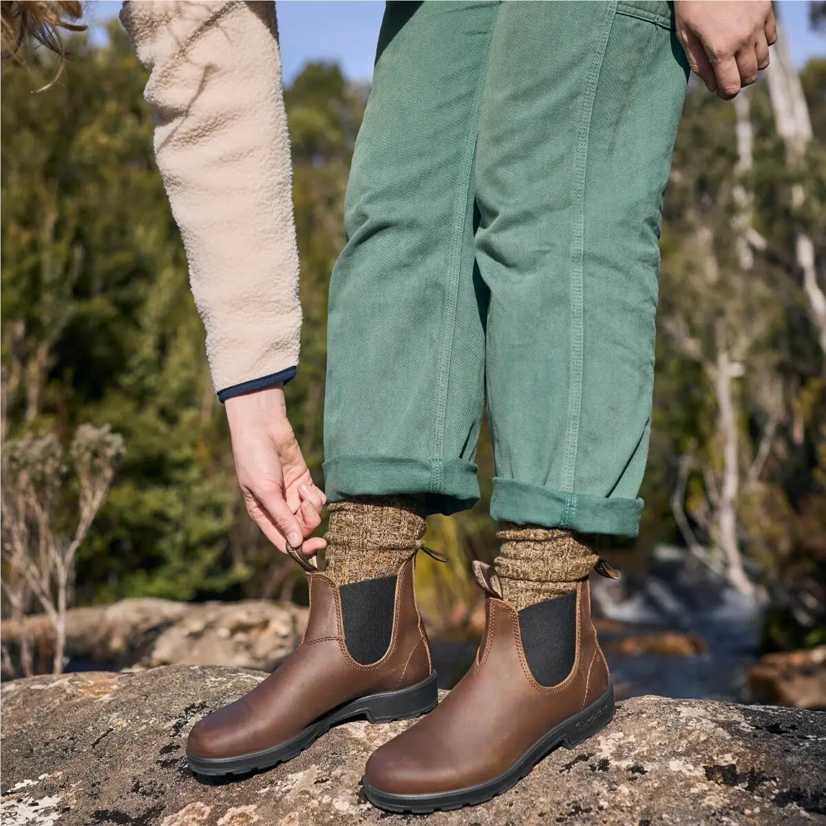 Blundstone shoes - Women Original 500 Series Boots (Rounded Toe) - 1914-Black/Grey Wash, Manufacturer: several colors 38