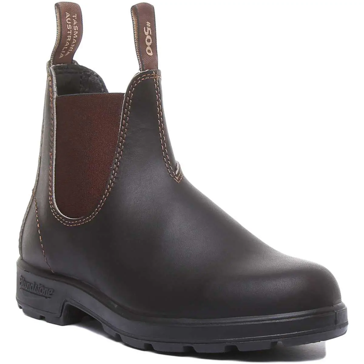 500 Stout Brown Leather Mens Boots In Dark Brown Size US 6- 10 by Blundstone