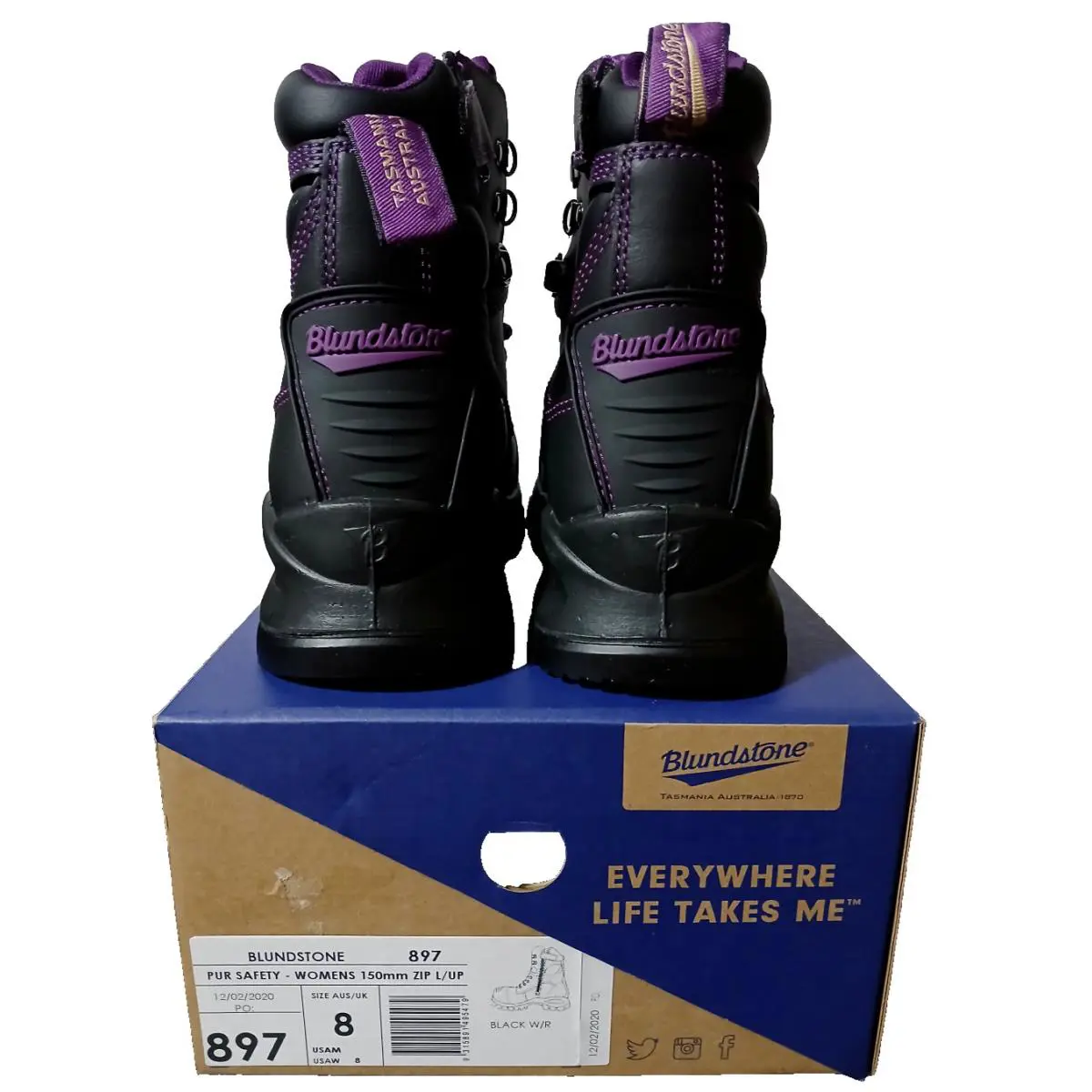 Blundstone shoes - Blundstone 897 - Black/Purple 8