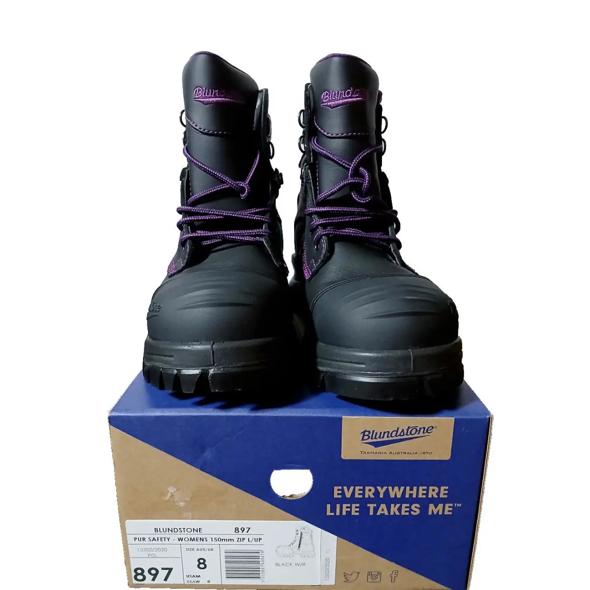 Blundstone shoes - Blundstone 897 - Black/Purple 7