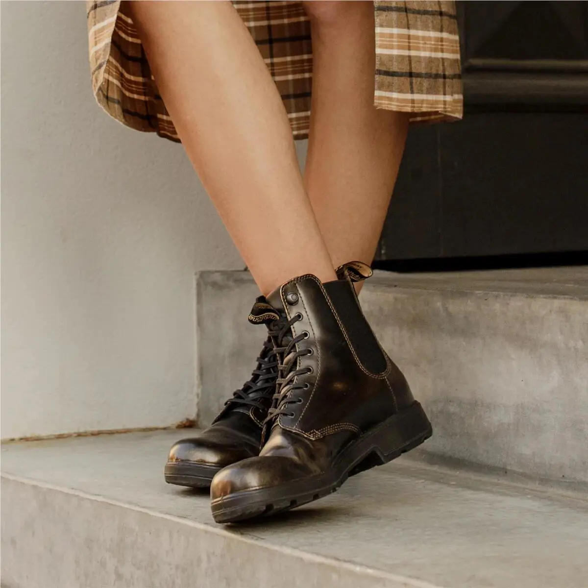 Blundstone shoes - Women Lace Boot - Women Lace Boot - 1618-Stout Brown 40