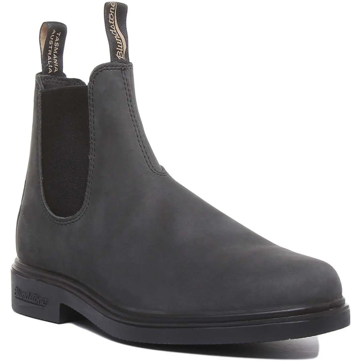 Blundstone Elastic Sided Chelsea Mens Boots In Rustic In Black Size US 7 - 12 - RUSTIC BLACK