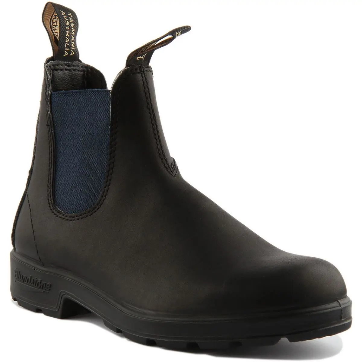 Blundstone 1917 Unisex Pull On Leather Chelsea Boot In Black Blue US 3- 7