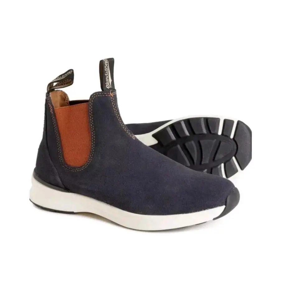 2147 Chelsea Sneaker Boots Pull On Navy Burnt Orange Women`s 7.5 US by Blundstone