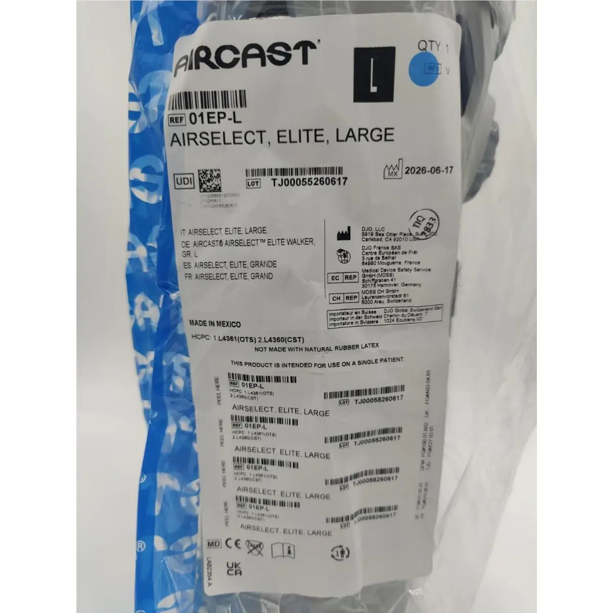 Aircast  - Aircast AirSelect Elite - AirSelect Elite - AC141FB02-L - Gray (UPC: 015421003448) 2
