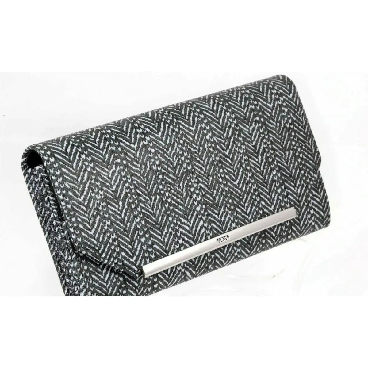 Tumi Dfo Gallery Snap-closure Continental Coated Canvas Wallet - Herringbone