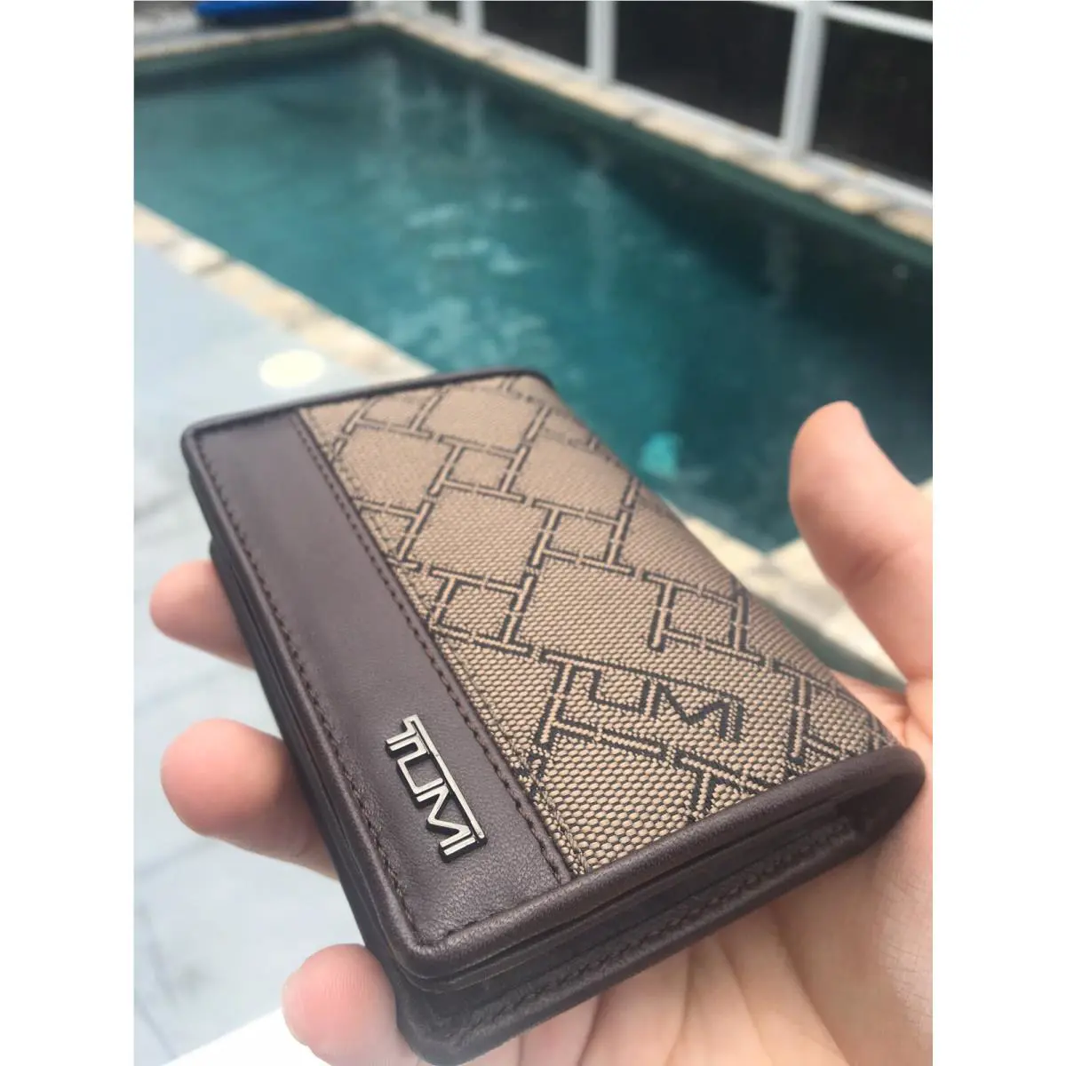 Tumi Men`s Ticon Textured Double Billfold Wallet Brown 013256CPT