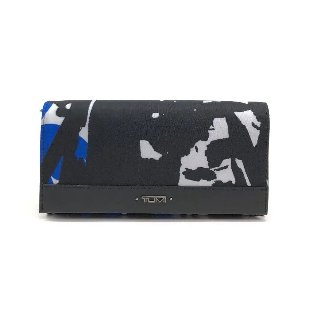 Vista Nylon and Leather Flap Continental Wallet Misotro Print 120794-7709 by Tumi