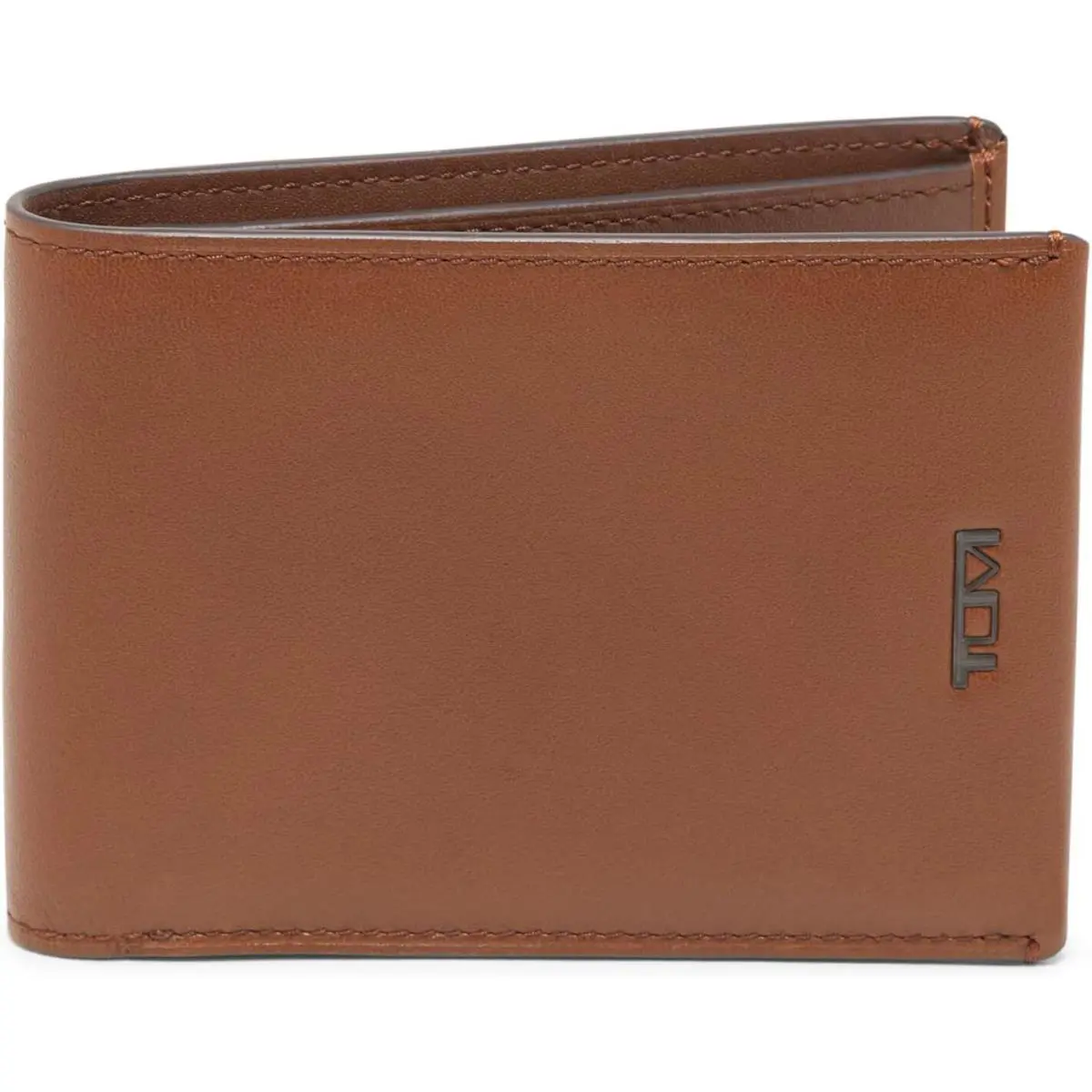 Tumi - Nassau Slim Single Billfold Leather Wallet For Men - Cognac