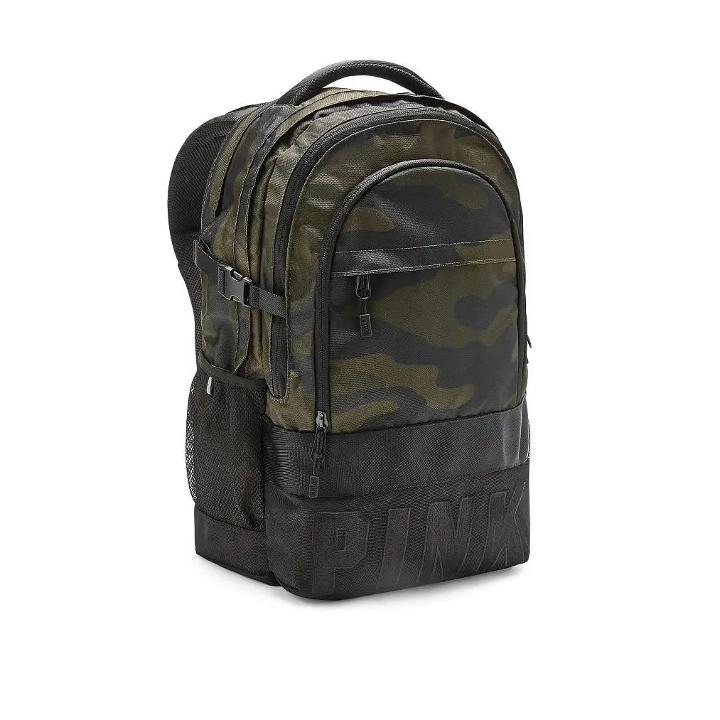 Victoria`s Secret Pink Campus Backpack / Collegiate Book-bag Tote Camo by Victoria's Secret