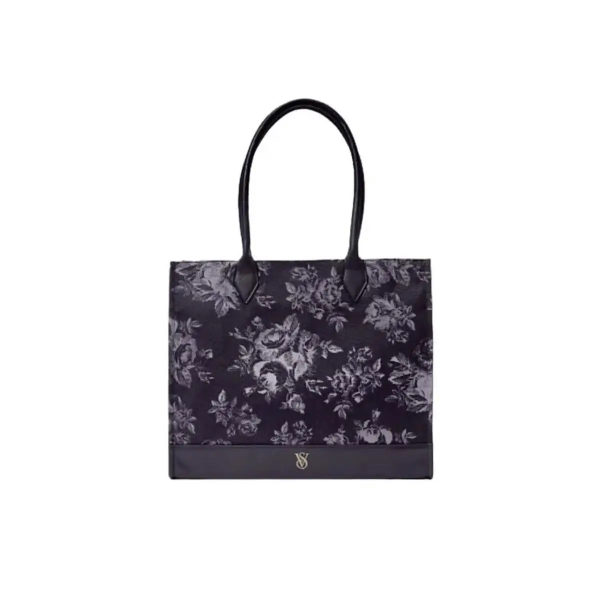2023 Victoria’s Secret Holiday Floral Book Tote Purse Handbag Blue