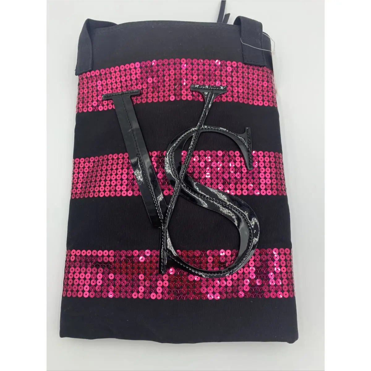 Victoria Secret Sequin Tote Bag Striped