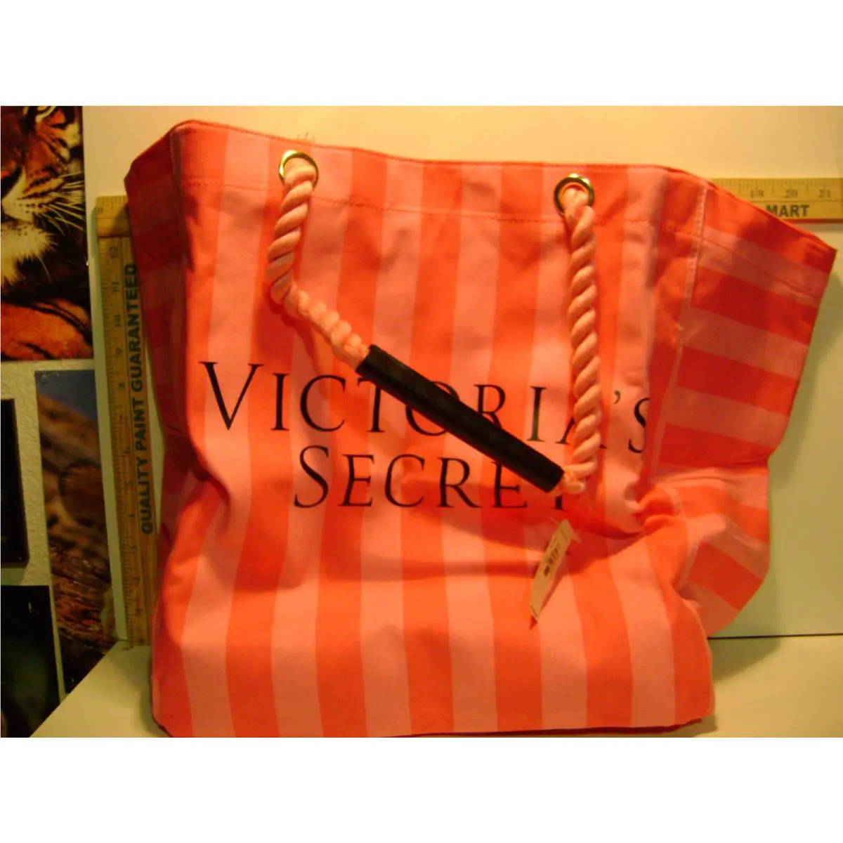 Large Victoria`s Secret Canvas Tote Bag