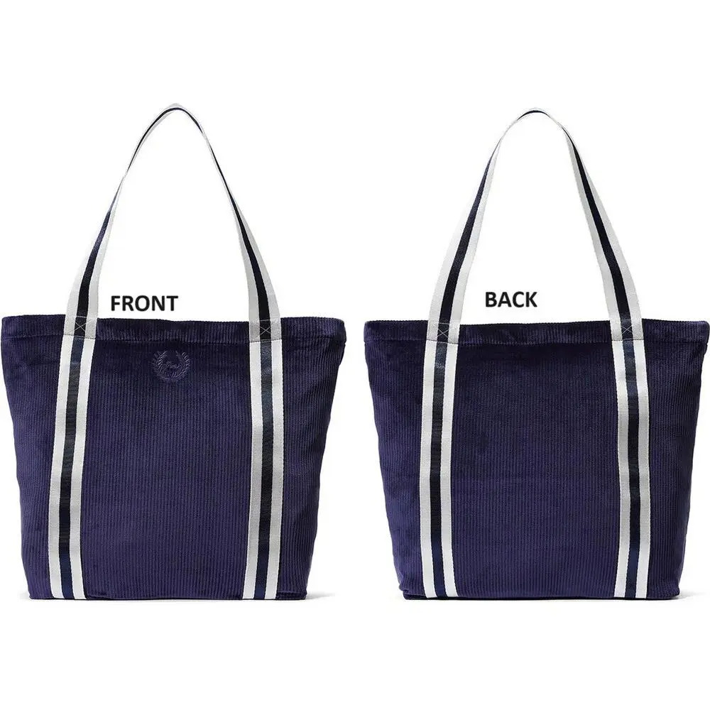 Victoria`s Secret Ribbed Velour Tote in Blue