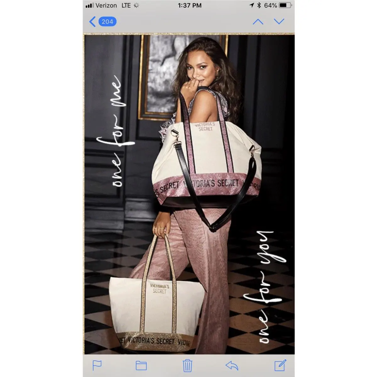 Victorias Secret Weekender Tote Carry All Sparkle Travel Bags Please Ask B4 Buy - Exterior: Beige