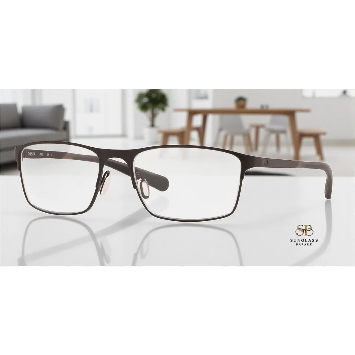 Costa Del Mar Optic 6A3002V 300201 BRD200 Satin Black 55mm Men`s Eyeglasses - Frame: Satin Black