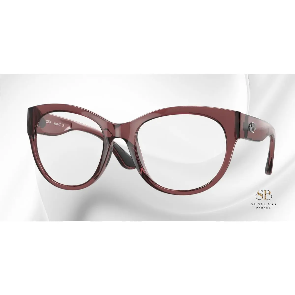 Costa Del Mar Maya Rx 6A9011V 02 Urchin Crystal Demo Lens 55mm Womens Eyeglasses