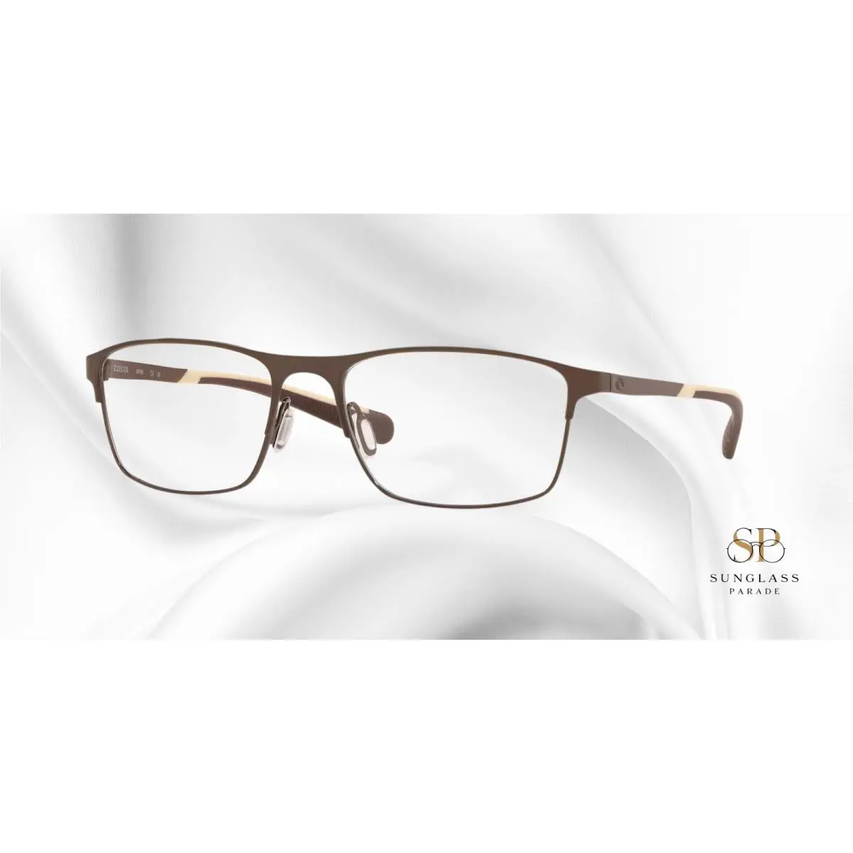 Costa Del Mar 6S3002 02 Bimini Road 200 Shiny Dark Brown 55mm Men`s Eyeglasses - Frame: Shiny Dark Brown