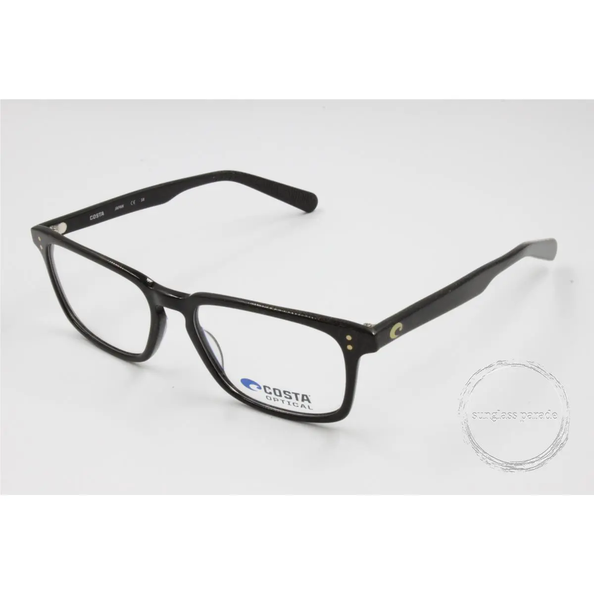Costa 6S1004 04 Mariana Trench 100 Solid Black Demo Lens 52 mm Men`s Eyeglasses