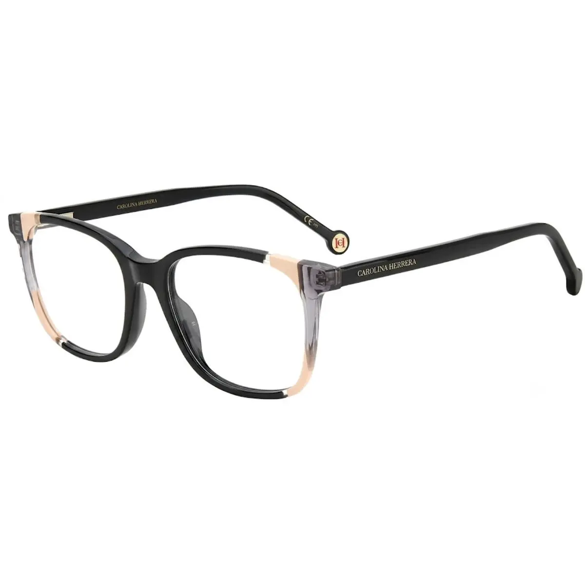 Carolina Herrera Women`s Black Soft Square Eyeglasses - CH0065-0KDX-52