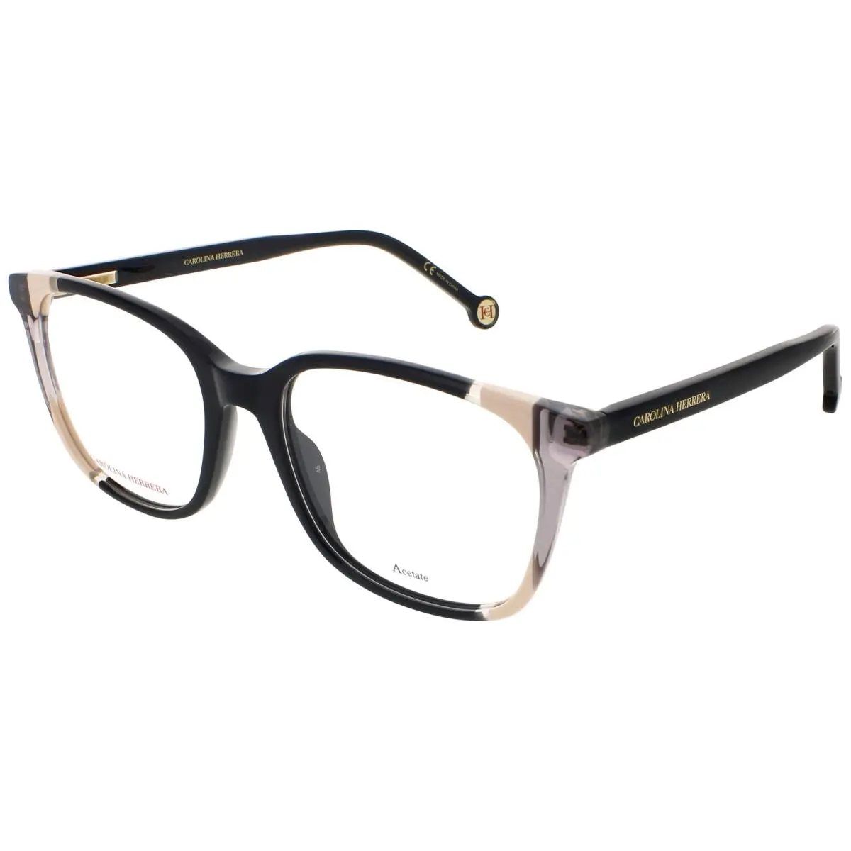 CH 0065 0KDX 52 Eyeglasses Black Frame 52 mm by Carolina Herrera