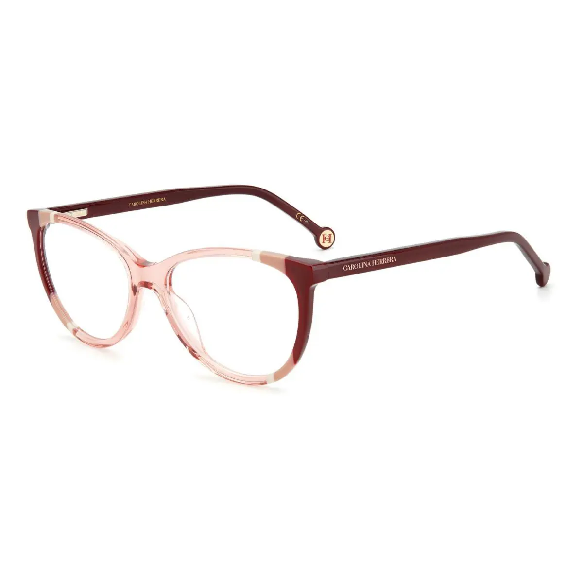 Carolina Herrera Women`s Cat-eye 55mm Eyeglasses Frames Burgundy CH0064-C19
