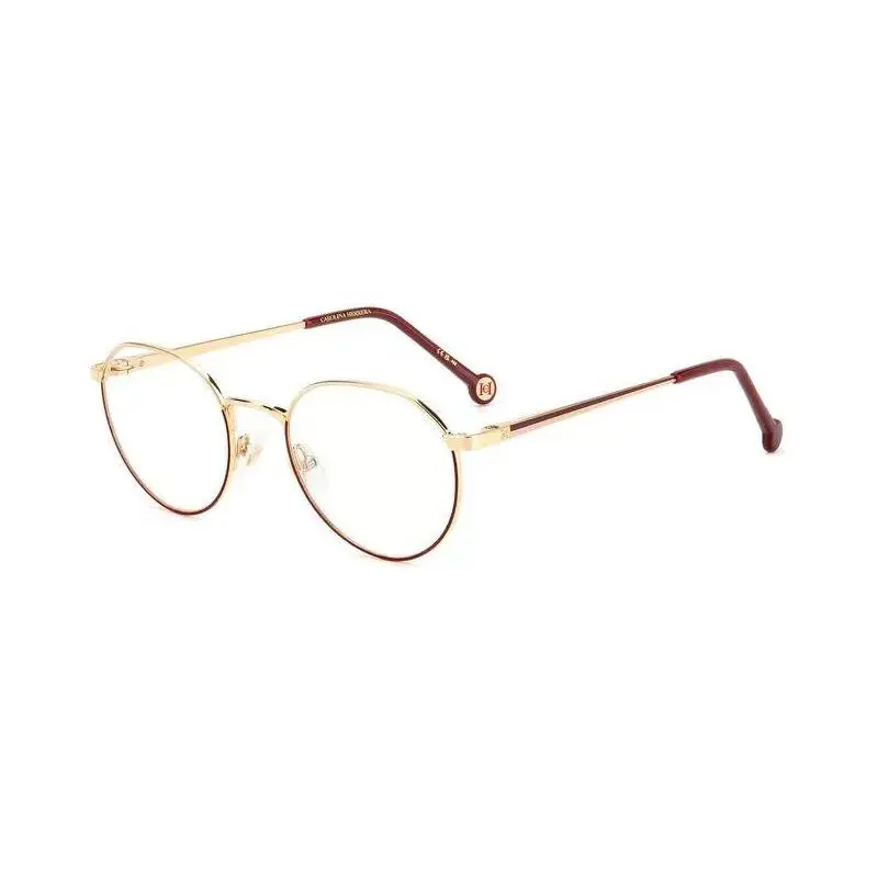 Carolina Herrera HER0169 Noa Gold Burgndy 50 20 145 - Frame: Gold, Lens: Clear Lenses