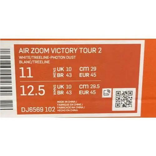 Nike shoes - Nike Air Zoom Victory Tour 2 - DJ6569102 - White 8