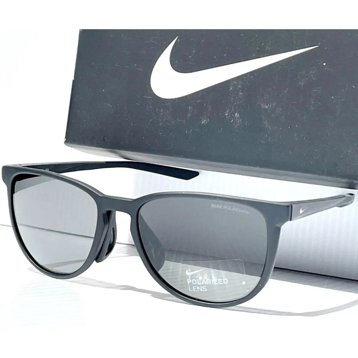 Nike Cool Down Black Silver Polarized Grey Lens Sunglass DV2289 010