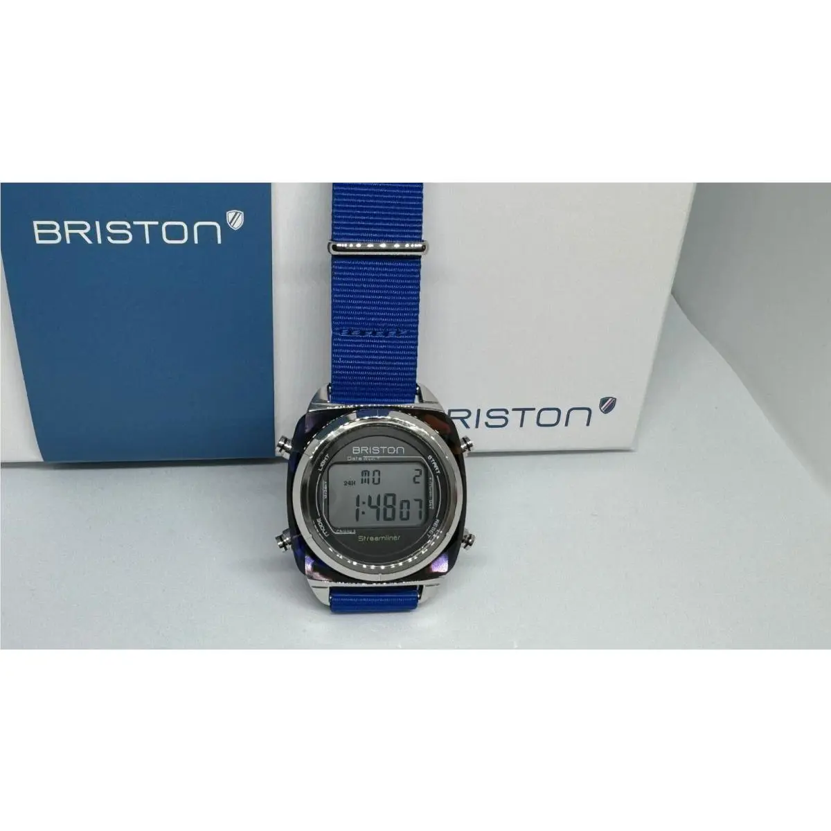 Streamliner Digital Blue Watch Swing Acetate 221337.SA.SB.42.NEB by Briston