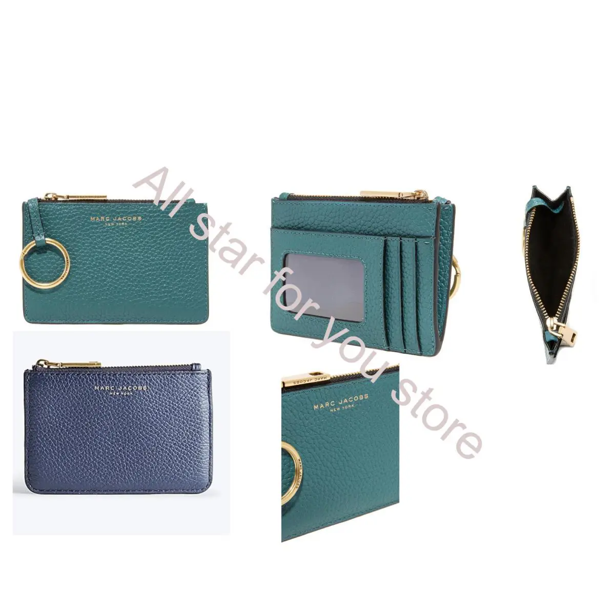 Marc Jacobs Wallet Leather Wallet Gotham Top Zip Multi Wallet