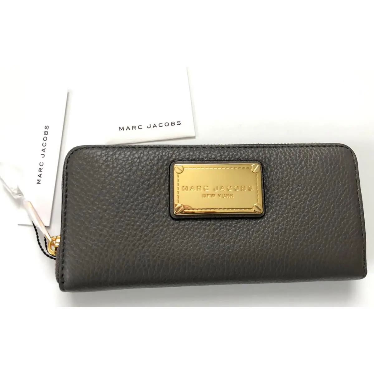 Marc Jacobs Classic Standard Continental Leather Wallet Grey M0011316