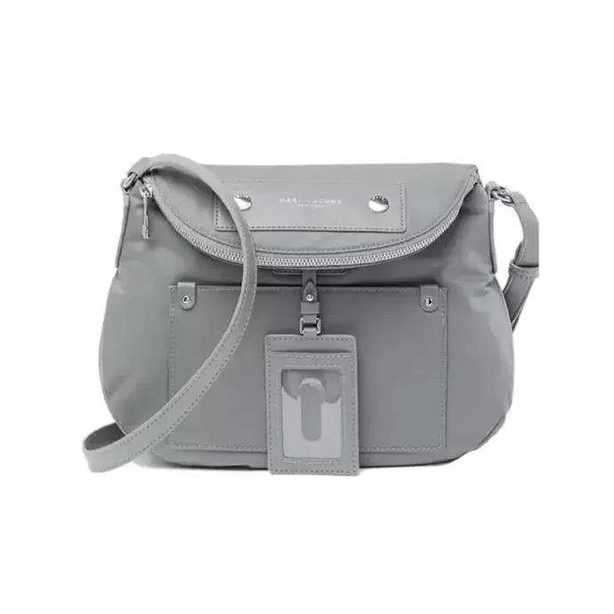 Marc Jacobs M0014625 Gray W/ Silver Hardware Preppy Natasha Crossbody Womens Bag