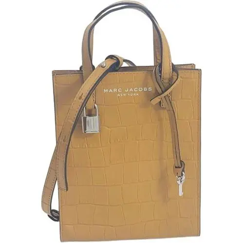 Marc Jacobs H017L01RE22 Grind Yellow W/ Silver Hardware Leather Women`s Mini Bag