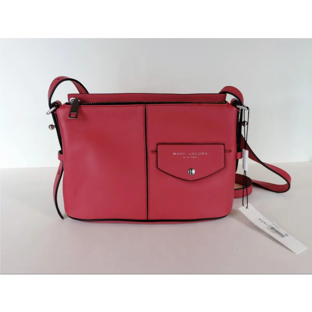 Marc Jacobs M0013259 The Side Sling Leather Crossbody Watermelon Bag Patch by Marc By Marc Jacobs