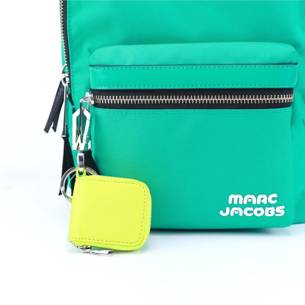 Marc by Marc Jacobs Cube Coin Purse with Keychain Neon Yellow