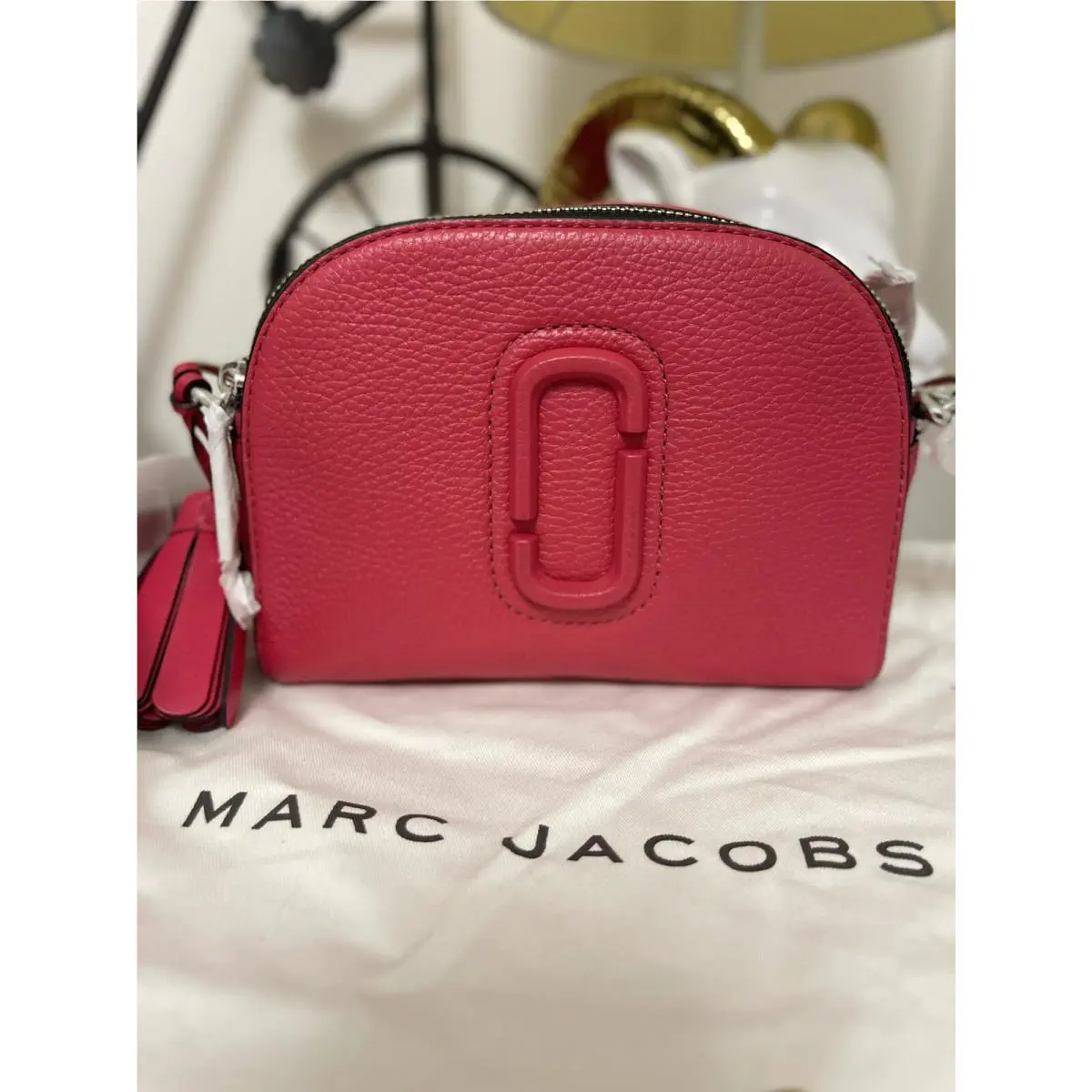 Marc Jacobs Shutter Leather Crossbody Clor: Argan Oil Brown /gold Dust Bag