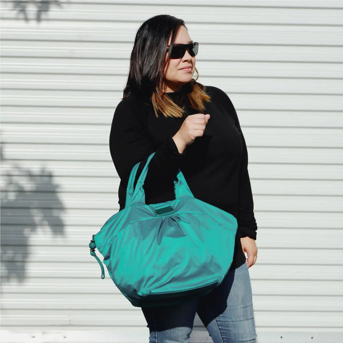 Marc Jacobs Nylon Q Mabel Bag Tote Wave