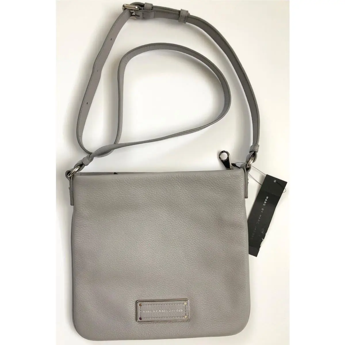 Marc By Marc Jacobs Leather Crossbody Shoulder Bag Grey M0009429