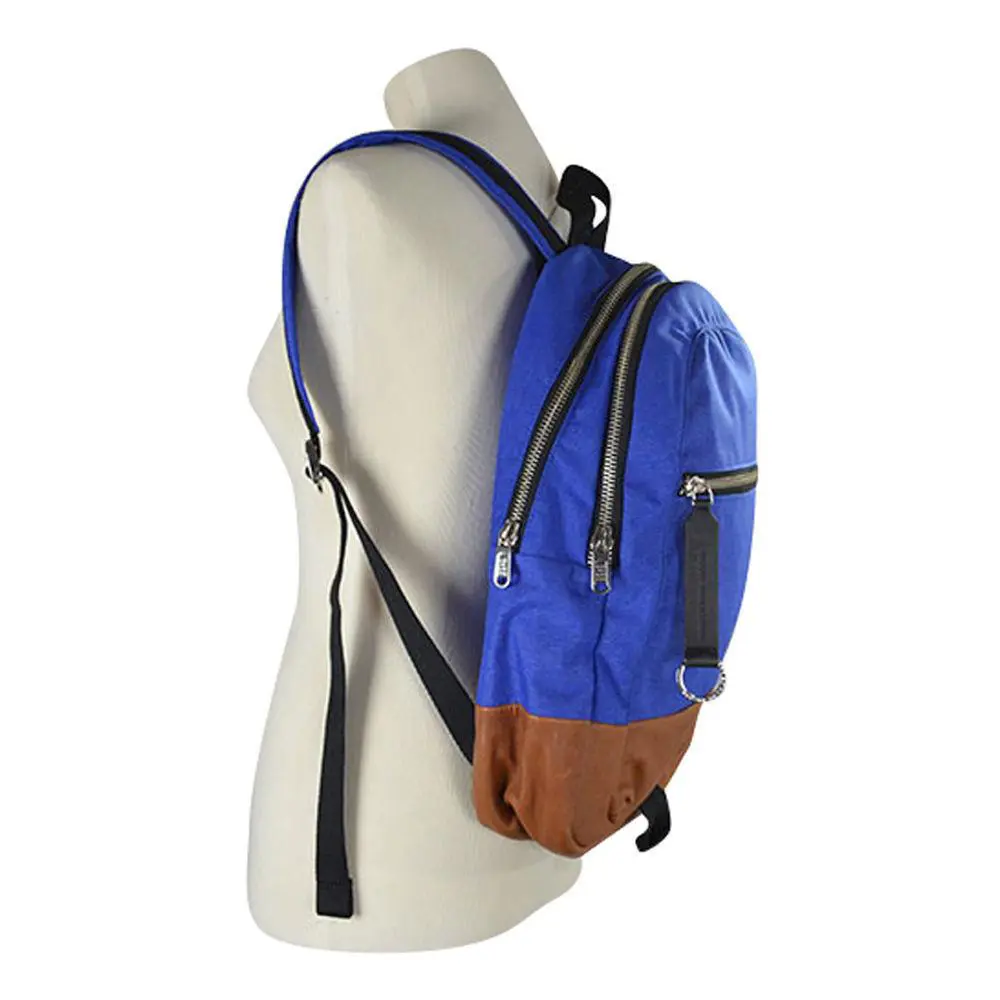 Marc by Marc Jacobs Soul Psycho Double Zip Backpack Blue Melange