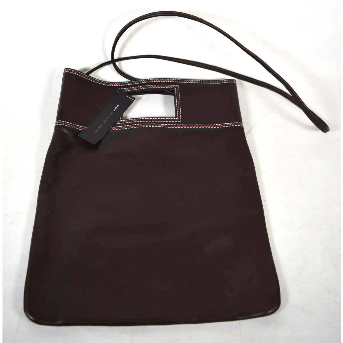Marc By Marc Jacobs Womens Leather Triple Stitch Clutch Bag Crossbody Messenger