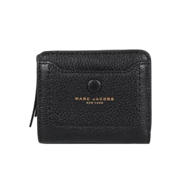 Marc Jacobs M0014215 Mini Empire City Black with Gold Hardware Womens Wallet