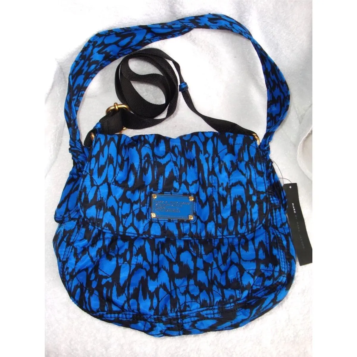 Marc by Marc Jacobs Standard Supply Lil Ukita Blue Black Crossbody Shoulder Bag