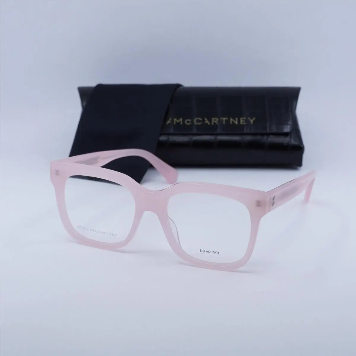 Stella Mccartney SC50004I 072 Shiny Milky Pink 54mm Eyeglasses