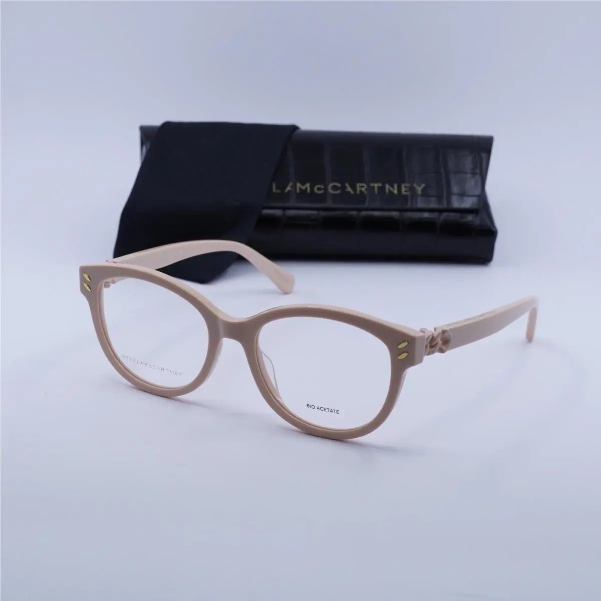Stella Mccartney SC50006I 072 Shiny Light Rose 53mm Eyeglasses by Stella McCartney