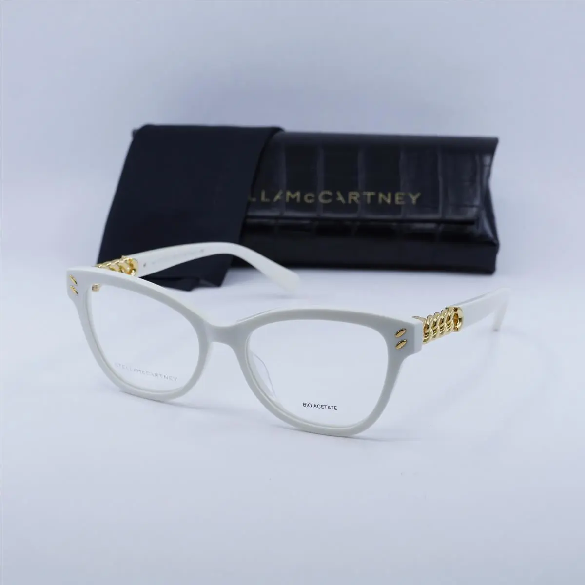 Stella Mccartney SC50005I 025 White/gold 53mm Eyeglasses by Stella McCartney