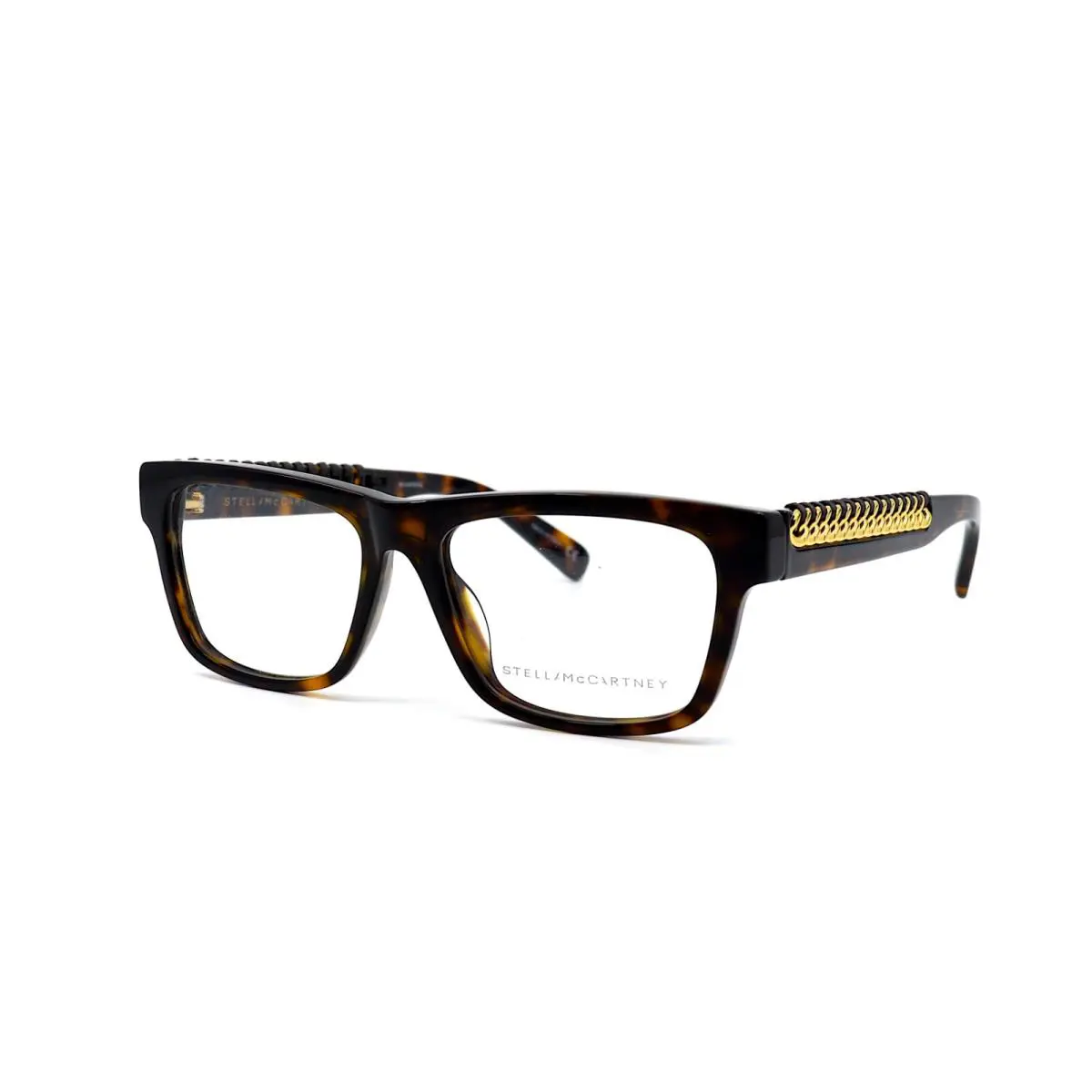 Stella Mccartney SC0222O Havana Gold Demo Lens Eyeglasses Frame