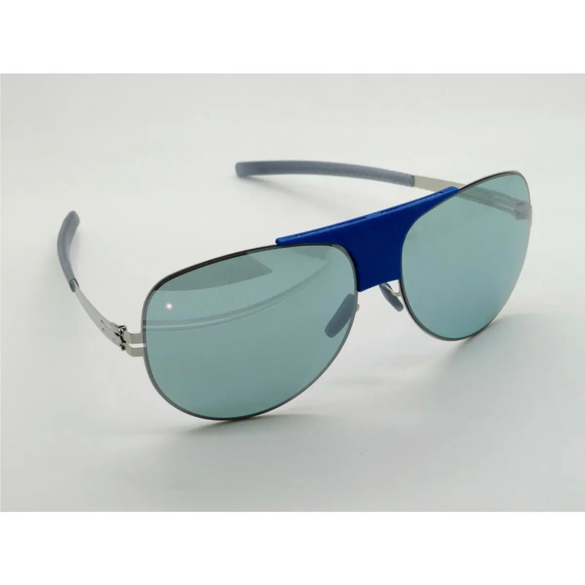 IC Berlin Roadster Pearl-power Blue Aviator Mirrored 62mm Sunglasses