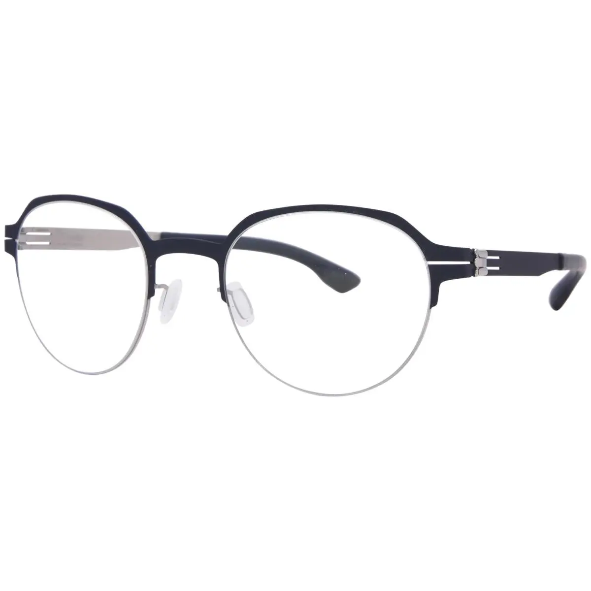 Ic Berlin Ari IC5003 Eyeglasses Women`s Marine Blue/pearl Full Rim 50mm by ic! berlin